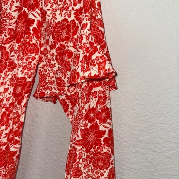 Topshop Ruffle‎ Wrap Mini Dress - Picture 2 of 7